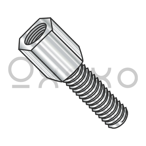 4-40X3/16  3/16 Hex Jackscrew Male 300 Series Stainless Steel