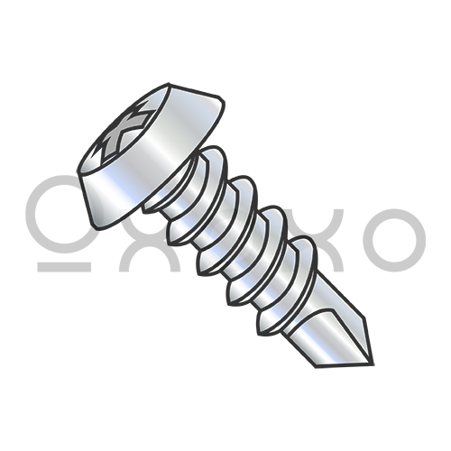 7-19X7/16  Special Pan Framing Tek Screw Full Thread Zinc and Bake