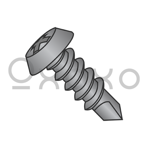 6-20X7/16  Special Phillips Pan Framing Tek Screw Full Thread Black Phosphate