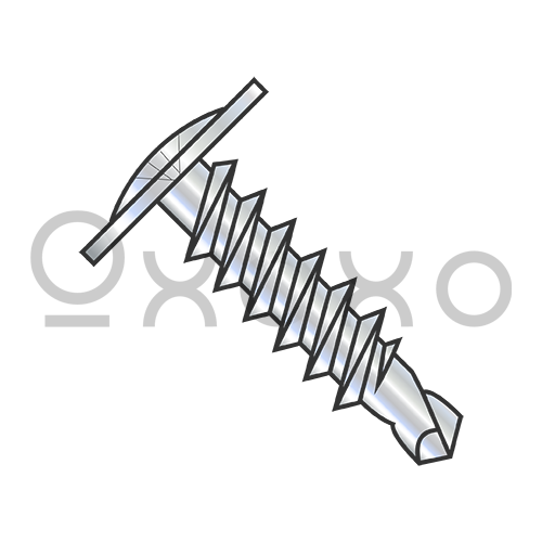 4-24X3/8  Phillips Modified Truss Head Self Drilling Screw Full Thread Zinc and Bake