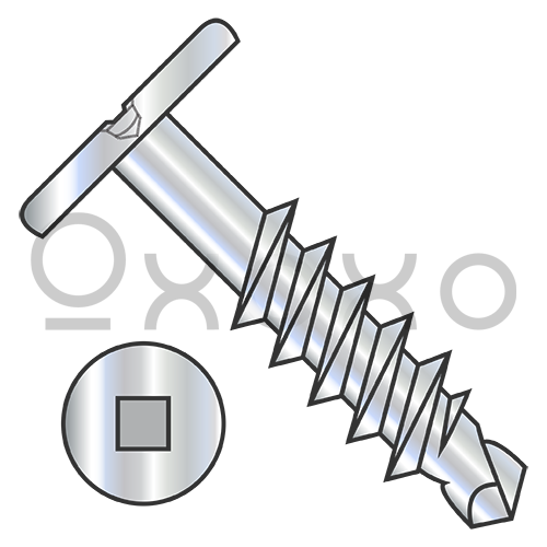 1/4-14X7  Square Drive Pancake Head SDS #1 Pt Partial Thread High Corr 1000 HR Salt Spray