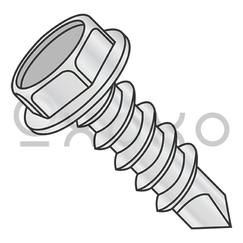 10-16X3/4  Unslot Indent Hexwash Self Drill #1 Point Full Thrd ZincBake 1000hours SaltSpray