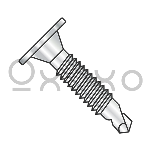 10-24X1  Phil Wafer Head #3 Point Self Drill Scr Mach Scr Thd Full Th 410 Stainless Steel
