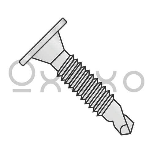 10-24X3/4  Phil Wafer Head #3 Point Self Drill Screw M/S Thrd F/T Zinc Bake 1000hr Salt Spr