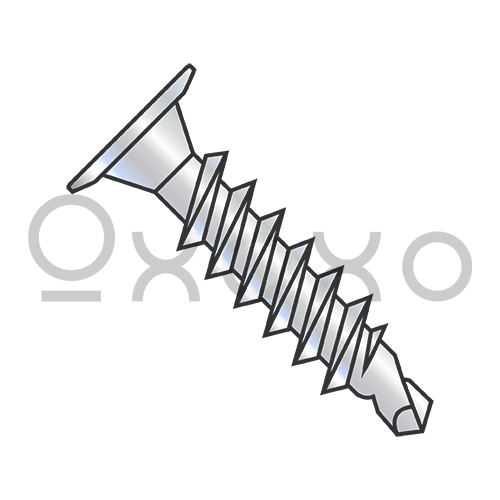 8-18X1/2  Phillips Wafer Head Full Thread Self Drilling Screw Zinc Bake