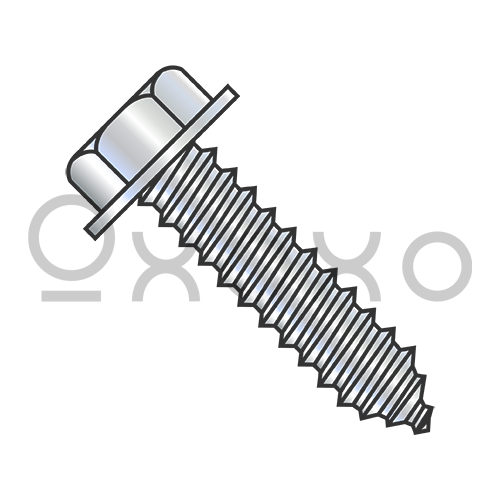 5/16-9X1 1/2  A/F.428-.437 Head Hgt.200-.230 Unslot Indent Hexwash Lag Screw Full Thread Zinc