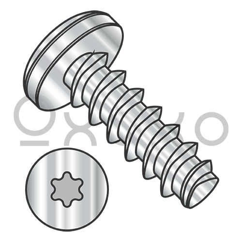 M2.5-1.4X10  Metric 6 Lobe Pan Plastite/Fix Alt 45 Degree F/T A2 Stain Steel Passivate & Wax