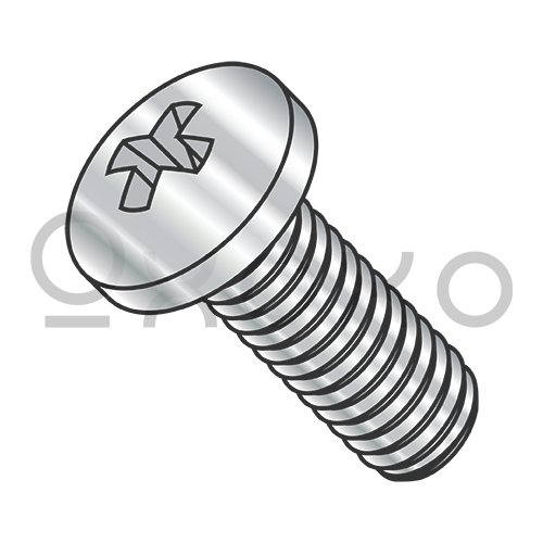 M2.5-0.45X3  Din 7985 A Metric Phillips Pan Machine Screw Full Thread A4 316 Stainless Steel