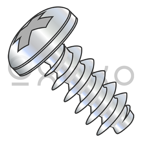 M1.6-0.67X4.5  Metric Phillips Pan Head PT Alternative Fully Threaded Zinc & Bake