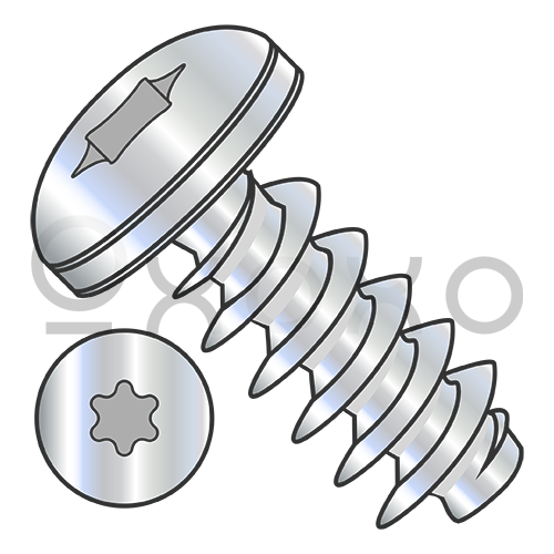 M1.6-0.67X4.5  Metric 6 Lobe Pan Head PT Alternative Fully Threaded Zinc & Bake