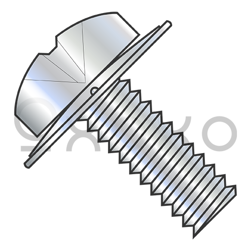 M3-0.5X10  Metric Din7985A Phil Pan Sem typeH Din6902A Captive Flat Washer Full Thread Zinc