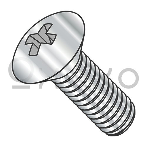 M4-0.7X10  Din 966 Metric Phillips Oval Machine Screw Full Thread A2 Stainless Steel
