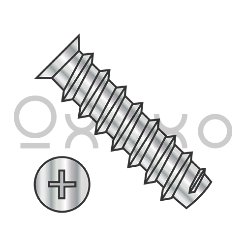 M6.3X13  Metric Phil Flat 7.0-7.3HD OD European Drawer Slide Screw Full Thd Bright Nickel