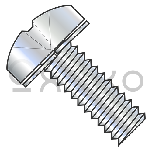 M3-0.5X10  Metric Din7985A Phil Pan Sem type H Din127B Split Lockwasher Full Thrd Zinc Bake