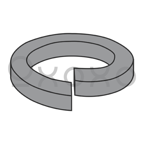 M3  Metric Din 7980 High Collar Split Lock Washer Thermal Black