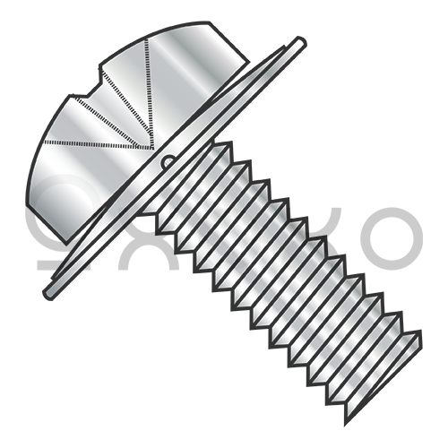 M3-0.5X10  ISO7045 Phil Pan 410SS Conical Square Washer Sems Full Thred 188 Stainless Steel