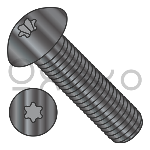 M3-0.5X10  ISO7380 Metric 6 Lobe Button Head Cap Screw Class 10.9 Black Oxide