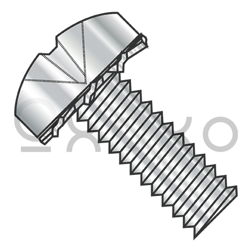 M2.5-0.45X5  ISO7045 Phil Pan 410SS External Tooth Washer Sems Full Thred 18 8Stainless Steel