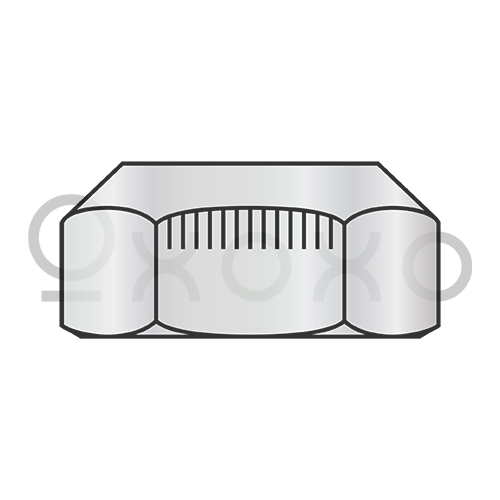 M12X1.75  Metric IFI B18.16.3M Prevailing Torque Hex Lock Nut CL10 Cad And Wax