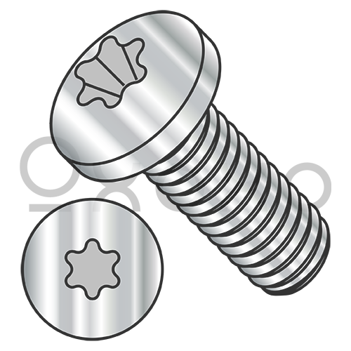 M3-0.5X10  ISO14583 Metric 6 Lobe Pan Machine Screw Full Thread A4 Stainless Steel