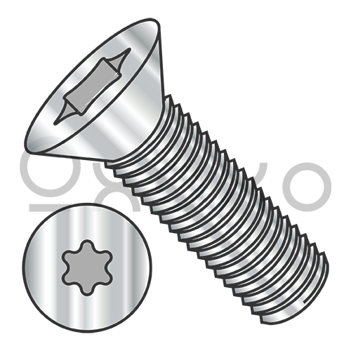 M1.6-0.35X3  ISO14581 Metric 6 Lobe Flat Machine Screw Full Thread 18-8 Stainless Steel