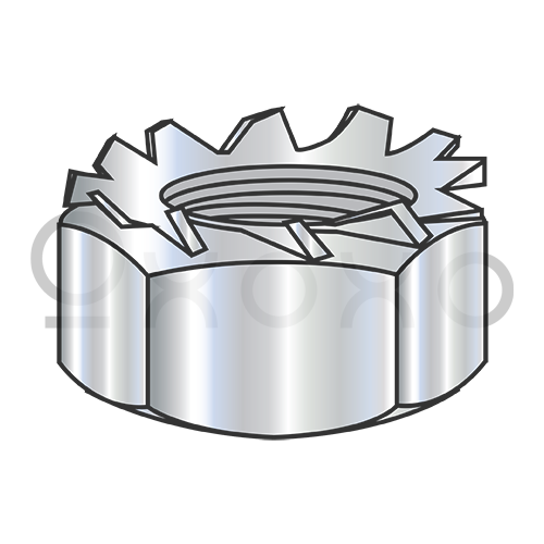 M10-1.5  Metric Class 8 K Lock Nut Zinc