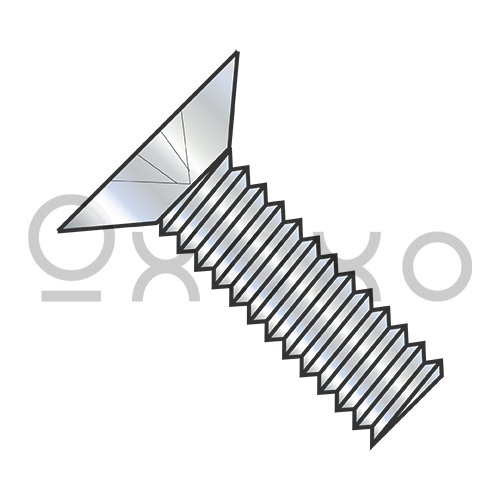2-56X1/8  Phillips Flat 100 Degree Machine Screw Fully Threaded Zinc