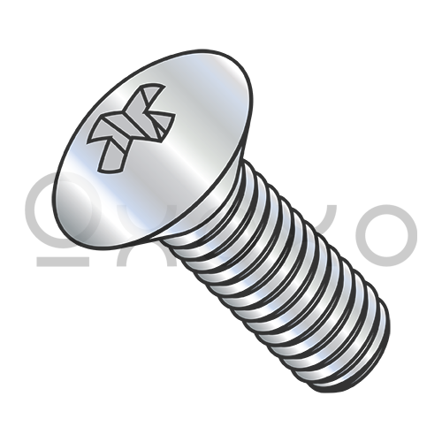 4-40X1/4  Phillips Oval Head Machine Screw Fully Threaded Zinc
