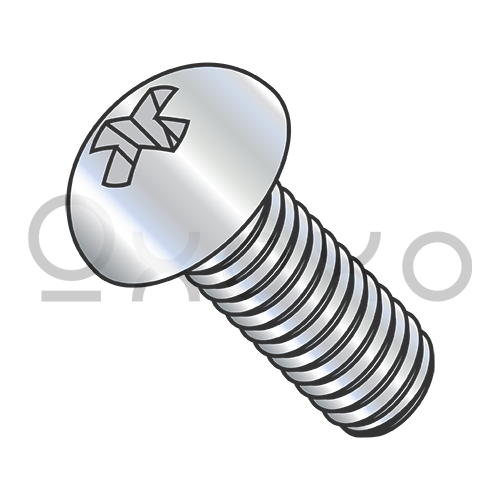 2-56X3/16  Phillips Round Machine Screw Fully Threaded Zinc
