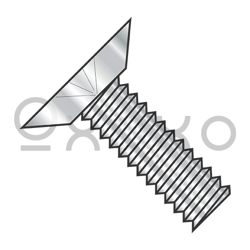 0-80X1/8  Phillips Flat Undercut Machine Screw Fully Threaded 18-8 Stainless Steel