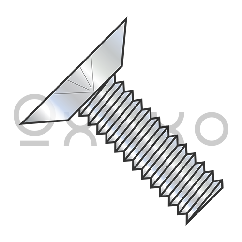 2-56X1/8  Phillips Flat Undercut Machine Screw Fully Threaded Zinc