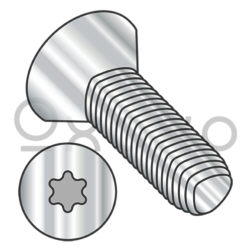 M2.5-0.45X10  Din7500ME Metric 6 Lobe Flat Thread Roll Screw Full Thd 18 8 Stain Steel PassWax