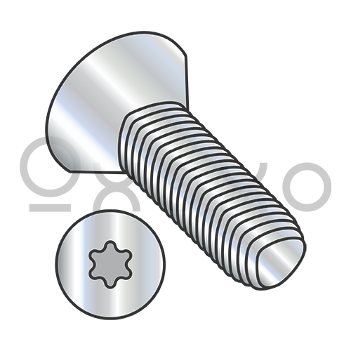 M2.5-0.45X10  Din7500ME Metric 6 Lobe Flat Thread Roll Screw Full Thd Zinc Bake And Wax