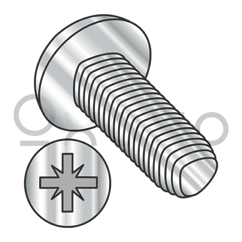 M2.5-0.45X10  Din 7500C Metric Type Z Pan Thread Roll Screw Full Thd 18 8 Stain Steel Pass/Wax