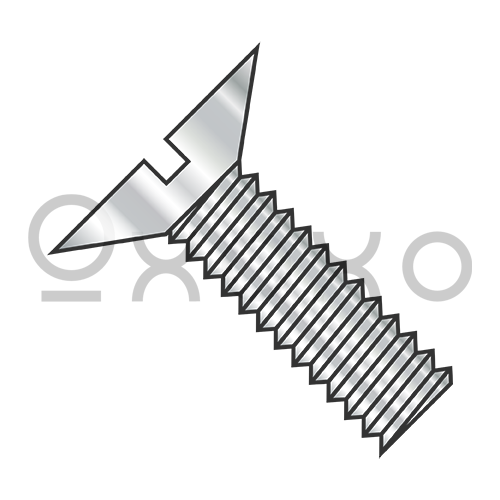 6-32X1/4  Slotted Flat 100 Degree Machine Screw Fully Threaded 18 8 Stainless Steel