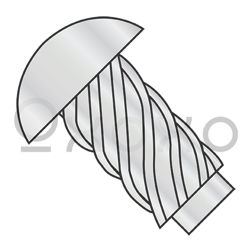 00X1/8  MS21318 Military Round Head Type U Drive Screw Cadmium Yellow