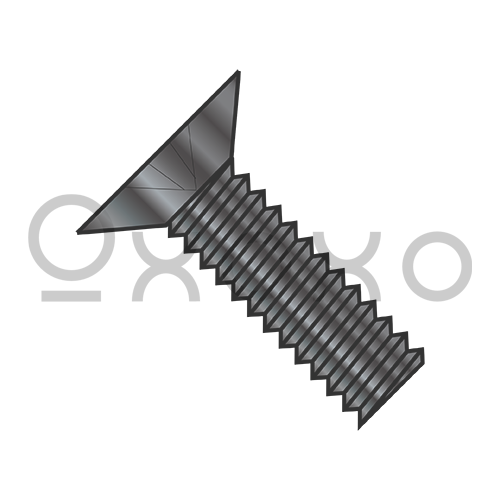 1/4-20X1 1/4  MS24693-B Phillips Flat 100 Degree F/T Machine Screws 300 Series  SS BLK Ox DFAR