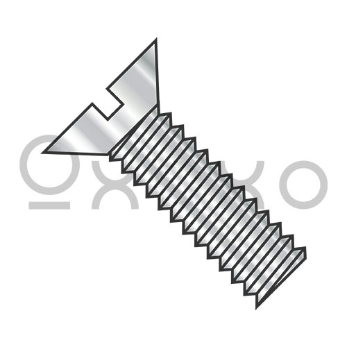 0-80X3/16  Slotted Flat Machine Screw Fully Threaded 18-8 Stainless Steel
