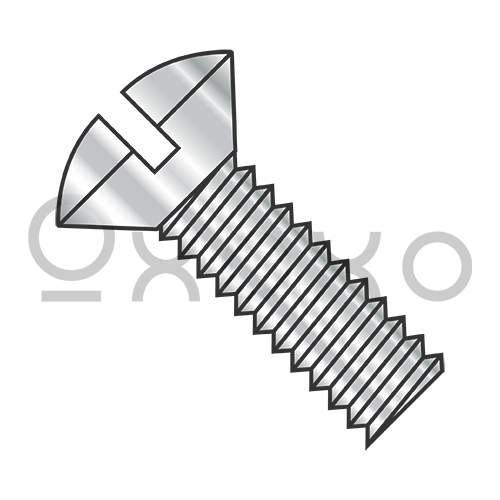 4-40X1/4  Slotted Oval Machine Screw Fully Threaded 18-8 Stainless Steel