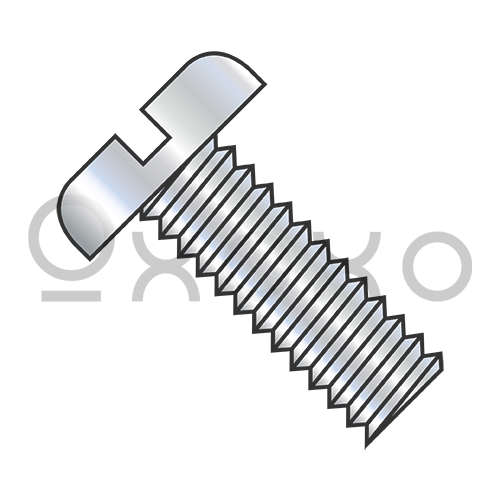 2-56X1/8  Slotted Pan Machine Screw Fully Threaded Zinc