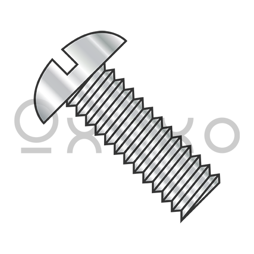 2-56X1/8  Slotted Round Machine Screw Fully Threaded 18-8 Stainless Steel