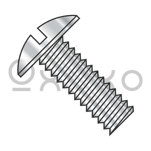 8-32X3/8  Slotted Truss Machine Screw Fully Threaded 18-8 Stainless Steel