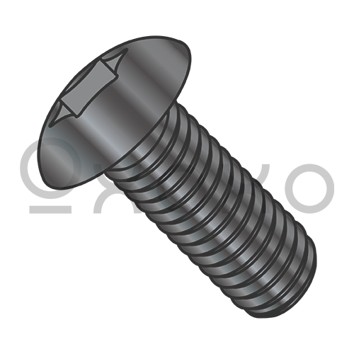 10-24X3/8  6 Lobe Truss Machine Screw Fully Threaded Black Oxide And Oil