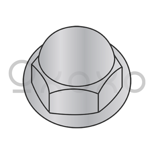 3/8-16  Closed End Cap Nut Washer Based Die Cast Zinc Alloy