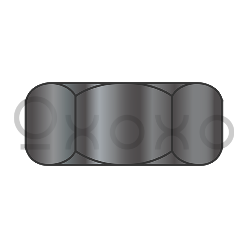 1/4-20  Finished Hex Nut 18 8 Stainless Steel Black Oxide and Oil