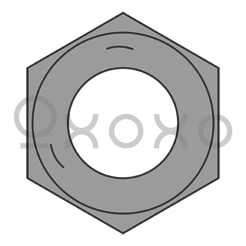 1 1/2-6  Coarse Thread Finished Hex Nut Grade 5 Plain