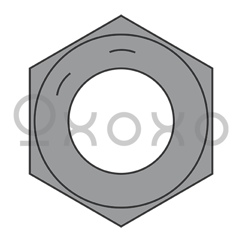1 1/2-6  Coarse Thread Finished Hex Nut Grade 8 Plain