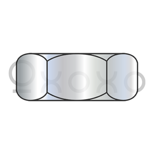 1-8  Heavy Hex Jam Nut Zinc