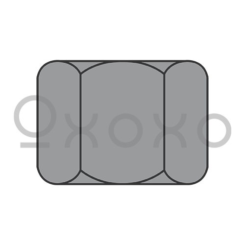 7/16-14  Heavy Hex Nut Plain Steel