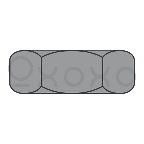 1 1/8-12  Hex Jam Nut Plain Steel